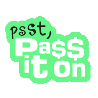 Pass It On Sticker by ratedglobal
