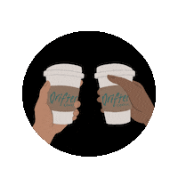 driftercoffee cheers flowers leaves corner Sticker