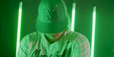 Baseball Ball GIF by Marshall University Athletics