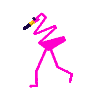 Party Walking Sticker by Fulamingo