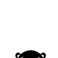 Black Bear No Sticker by OCACOCNA