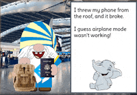 Leaving On A Jet Plane Gnome GIF