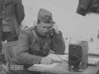 NationalWWIMuseum black and white military cigar footage GIF
