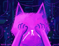 Rubbing Cool Cat GIF