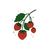 Juice Strawberry Sticker