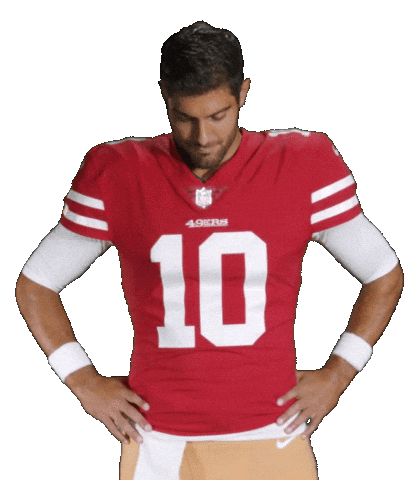 Jimmy Garoppolo Football Sticker by San Francisco 49ers