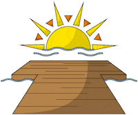 CongresMondialAcadien sun ocean sea sunset Sticker
