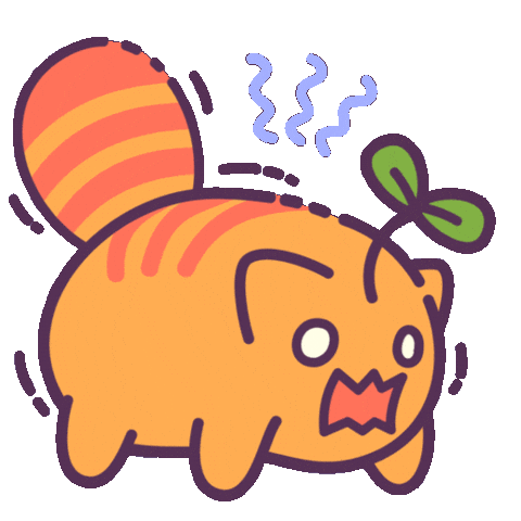 Scared Cat Sticker by Castaways