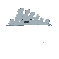 Sad Rainy Day Sticker