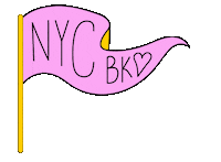 MermaidUnicorn pink mood yellow flag Sticker