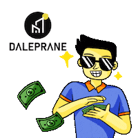 Money Rain Sticker by Daleprane Imóveis
