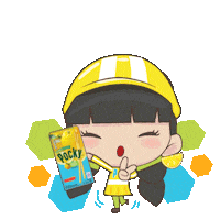 pockyid yuzu pocky yu biza yu pocky yuzu Sticker