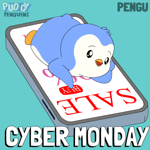 Add To Cart Black Friday GIF by Pudgy Penguins