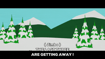 snow tree GIF by South Park 