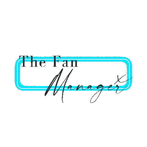 Thefanmanager giphyupload music logo neon Sticker