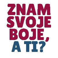 Analiza Boja Sticker by Sanja Pandurov