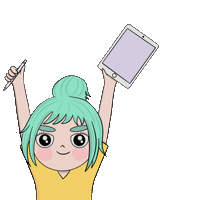 callmeantuabeth ipad ilustradora antuabeth Sticker
