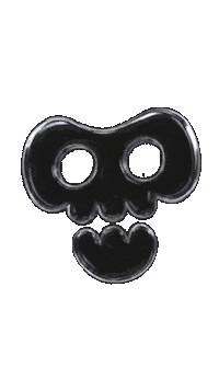 Skull Glass Sticker