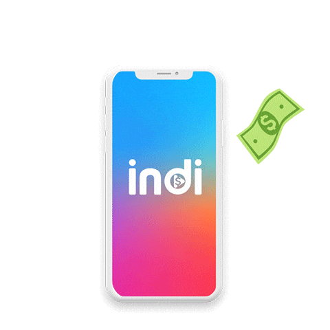 indi_app money make money indi money signs Sticker