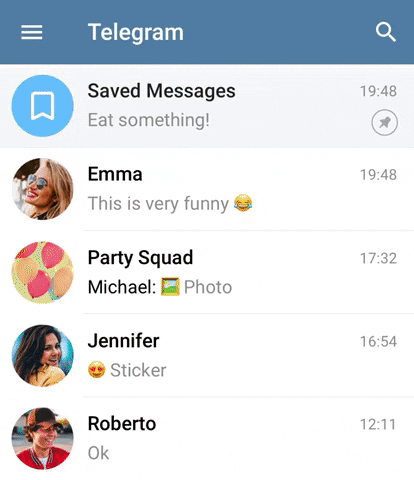 TestClaudia giphyupload messenger telegram GIF