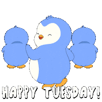 Happy Tuesday Morning Sticker by Pudgy Penguins