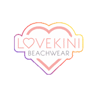 lovekini love heart summer bikini Sticker