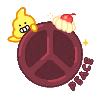 Peace Out Love Sticker by DINOSALLY