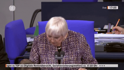 Claudia Roth Reaction GIF by Social-Media-Redaktion Bundestag