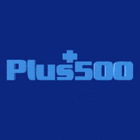 Plus500 logo trading stocks investing GIF