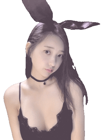 Wink Bunny Sticker by Zennyrt