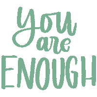 Calligraphy You Are Enough Sticker