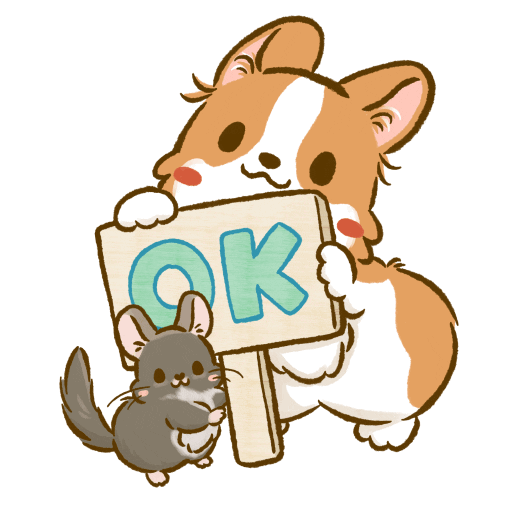 Welsh Corgi Ok Sticker by Lazy Corgi