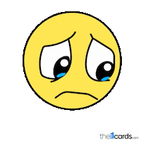 Sad Miss You Sticker by TheEcards.com