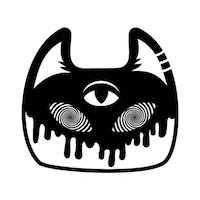 neekzbynikorenee cat kawaii trippy magic Sticker
