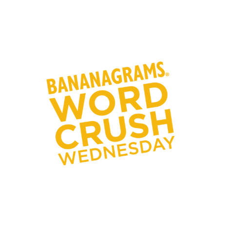 bananagramsinc word banana wednesday wcw Sticker