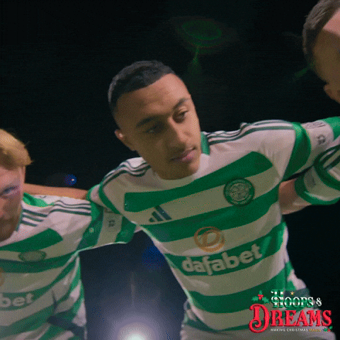 Christmas Huddle GIF by Celtic Football Club