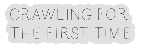 First-Time Crawling Sticker