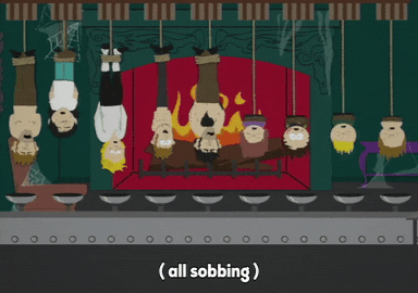 scared upside down GIF by South Park 