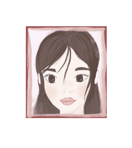 Girl Face Sticker