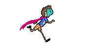 On The Run Running Sticker by Sloane