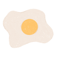 Sunny Side Up Food Sticker by Our Second Nature