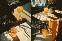echo_echo_studio ai midjourney still life orange juice GIF