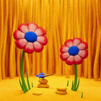 jukijuki 3d nature flowers color GIF