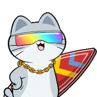 Spring Break Summer Sticker by Silly Kitties