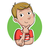 EvaRami thinking verde jon niño Sticker