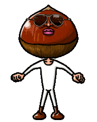 Dance Chestnut Sticker by yu-san