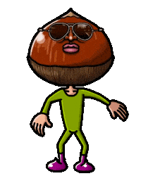 Chestnuts Sticker by yu-san