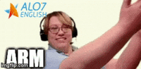 arm tutoring online GIF by ALO7.com