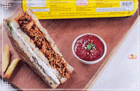 Chicken Sandwich GIF by Zorabian Foods