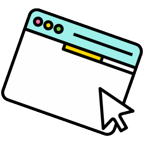 Internet Click Sticker by clever carbon